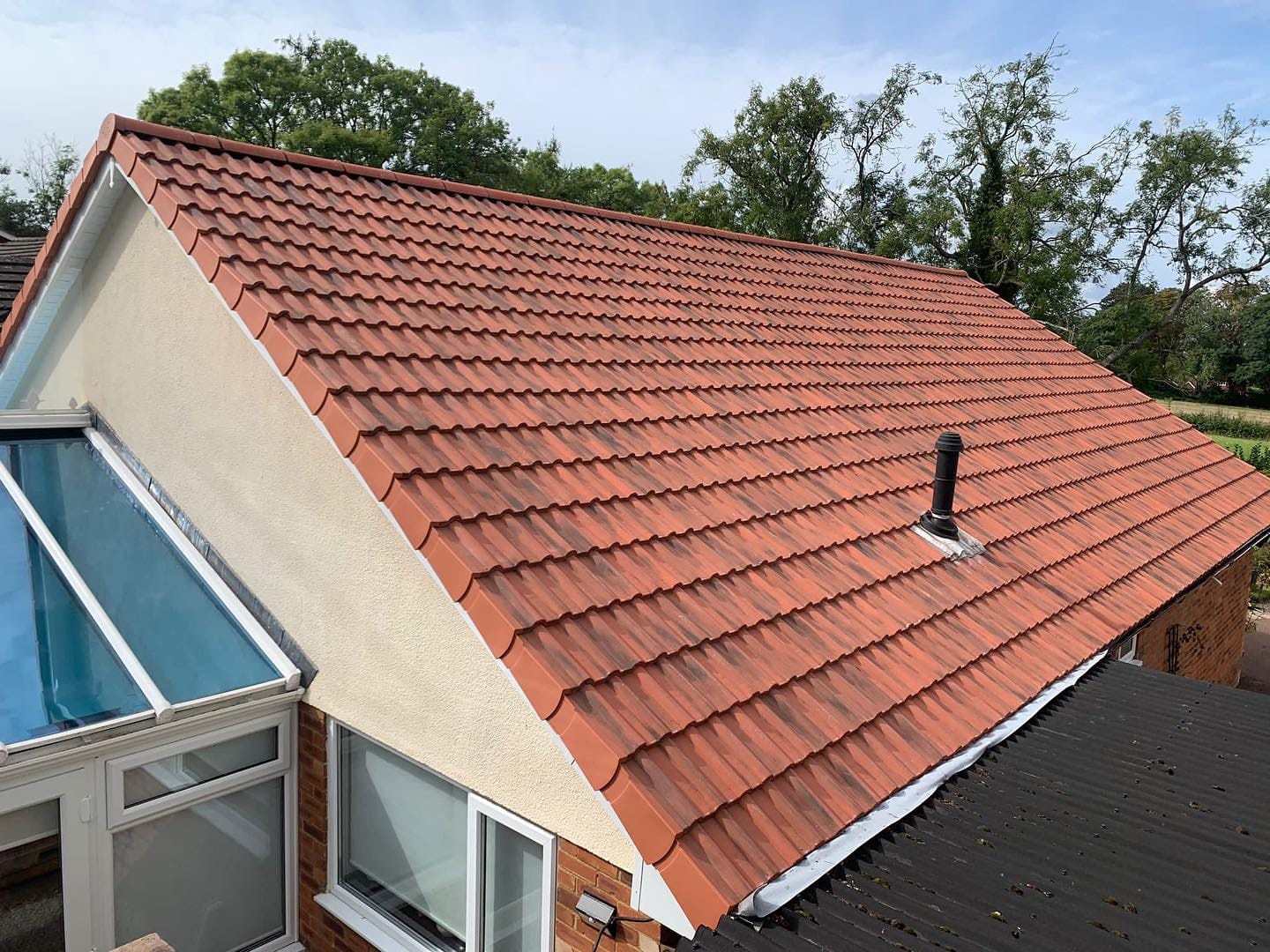 A completed roofing and building project by J P Building Services