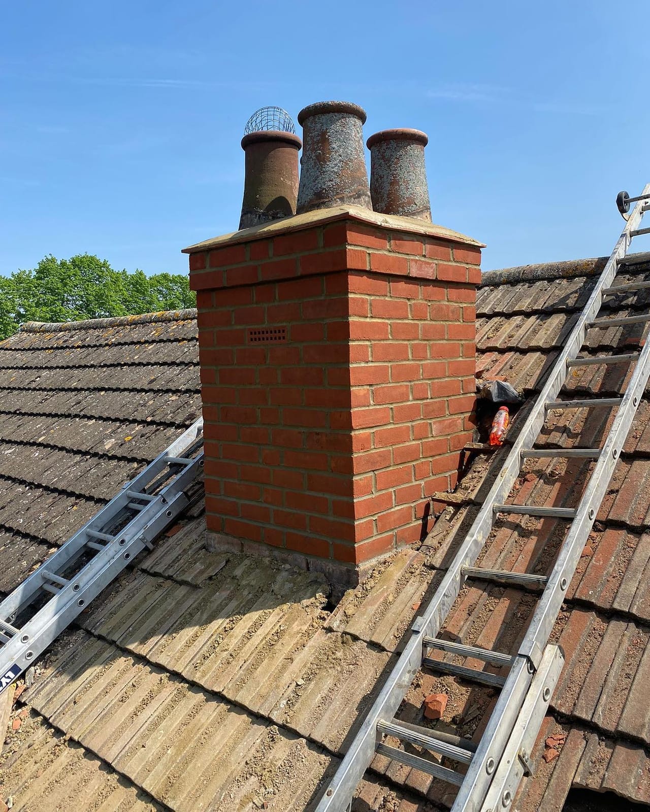 A completed roofing and building project by J P Building Services