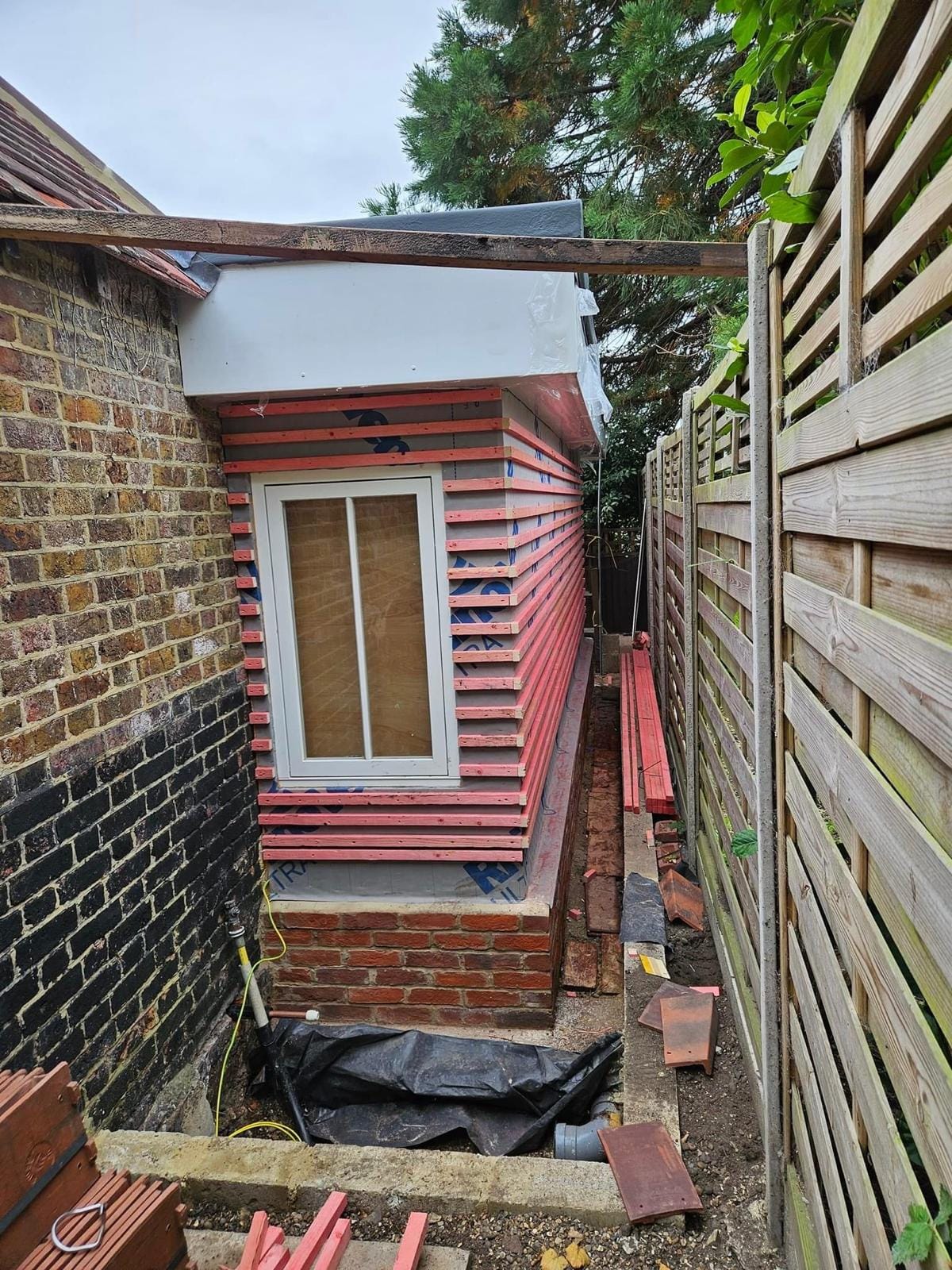 A completed roofing and building project by J P Building Services