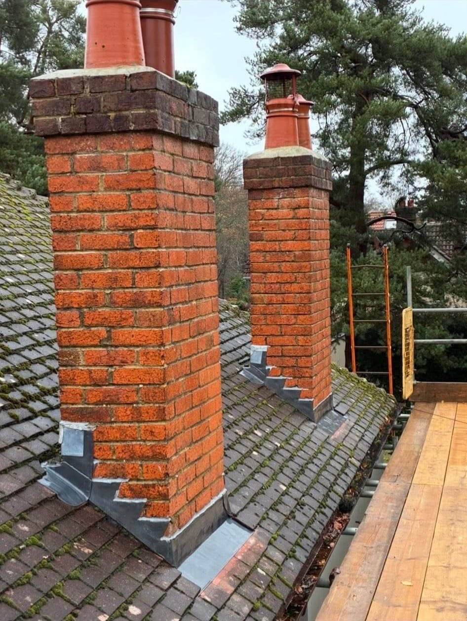 A completed roofing and building project by J P Building Services