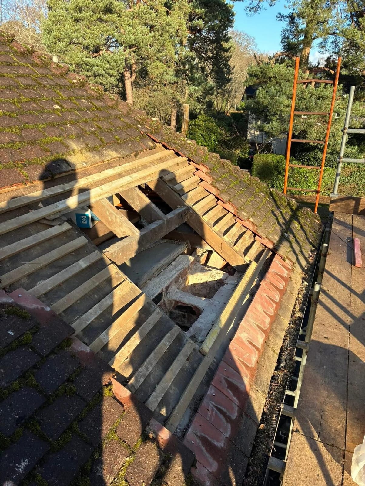 A completed roofing and building project by J P Building Services