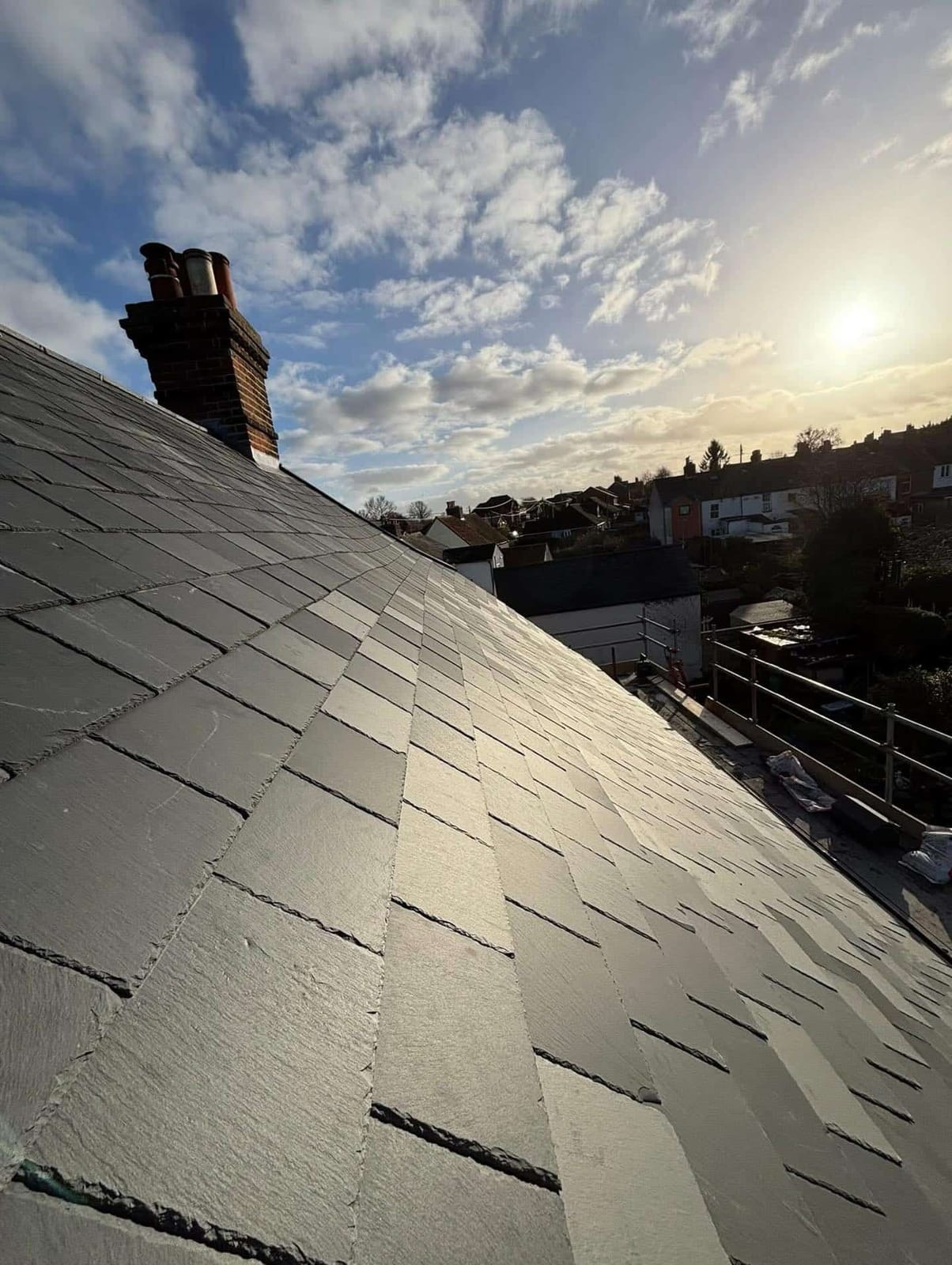 A completed roofing and building project by J P Building Services