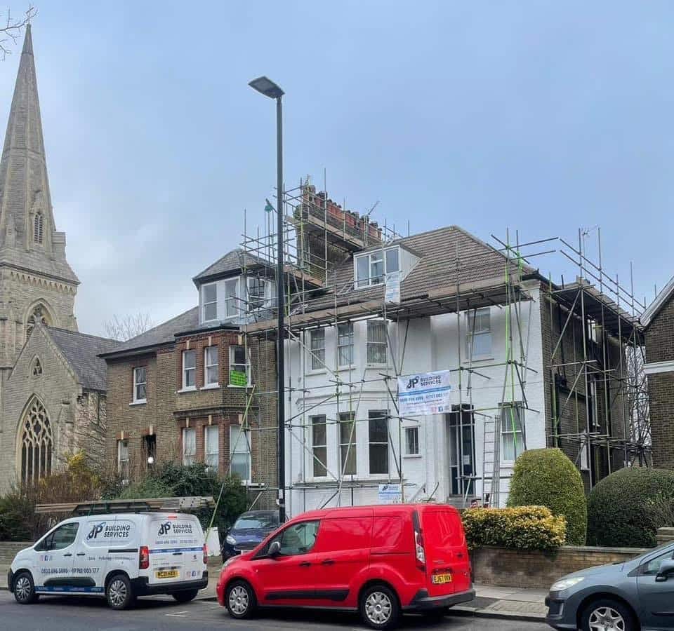 A completed roofing and building project by J P Building Services