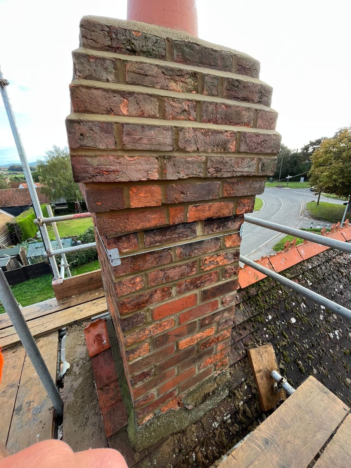 A completed roofing and building project by J P Building Services