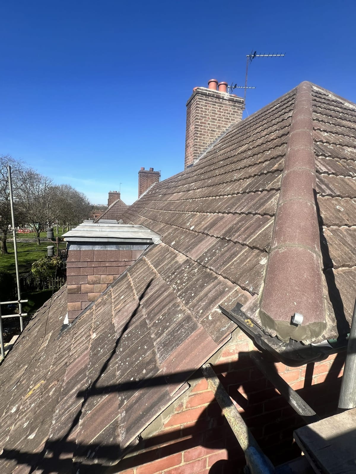 A completed roofing and building project by J P Building Services