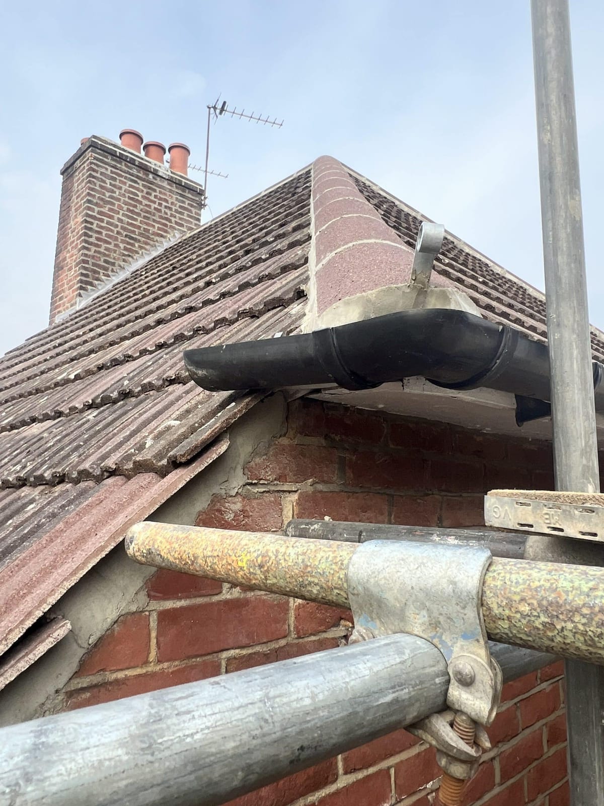 A completed roofing and building project by J P Building Services
