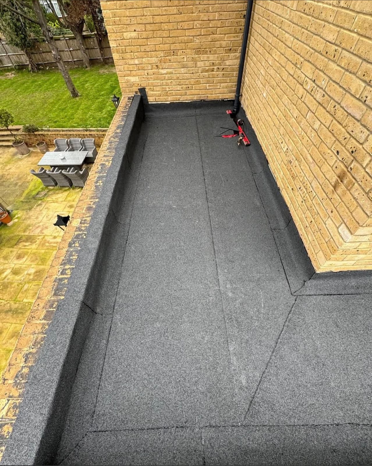 A completed roofing and building project by J P Building Services