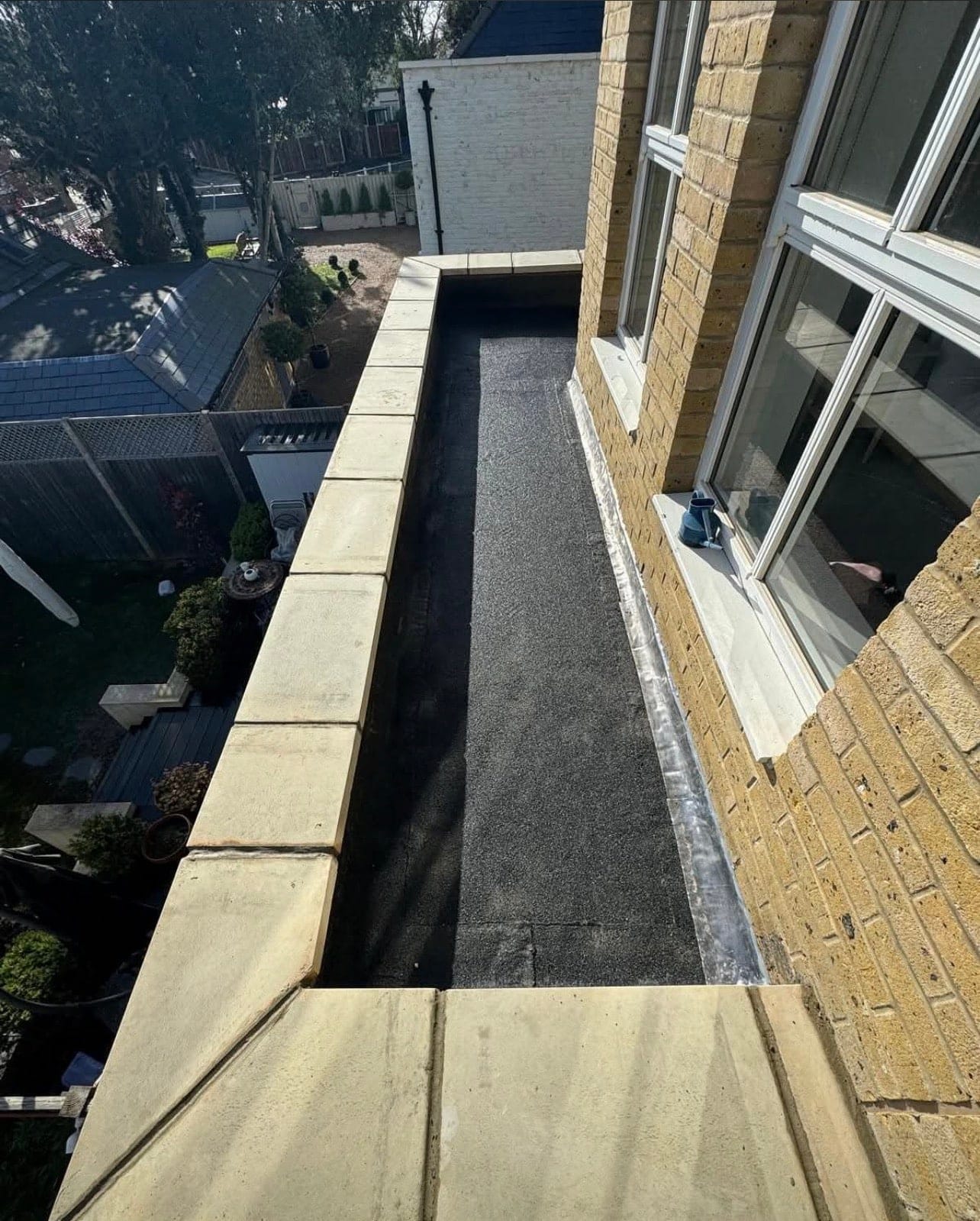 A completed roofing and building project by J P Building Services