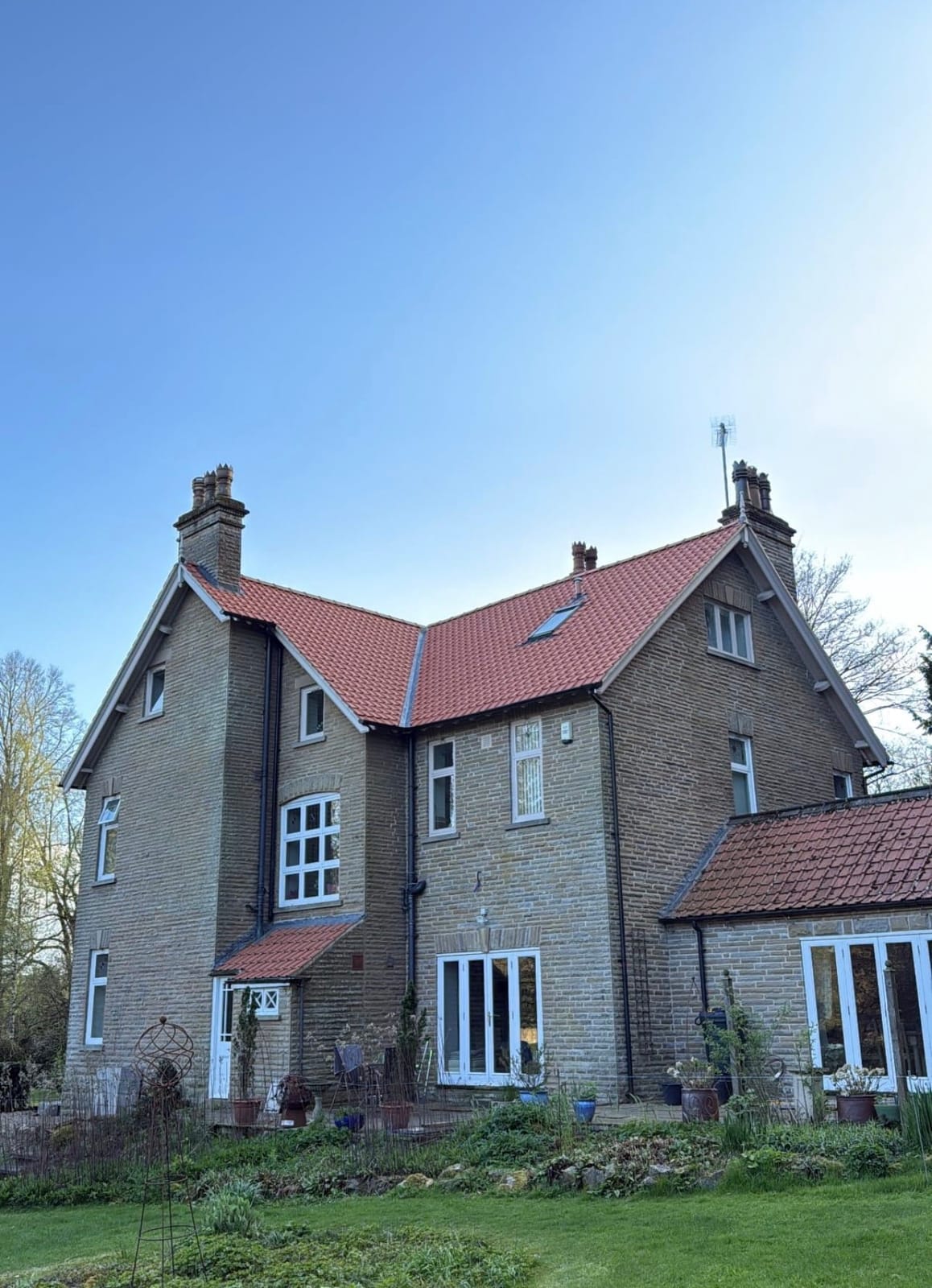 A completed roofing and building project by J P Building Services