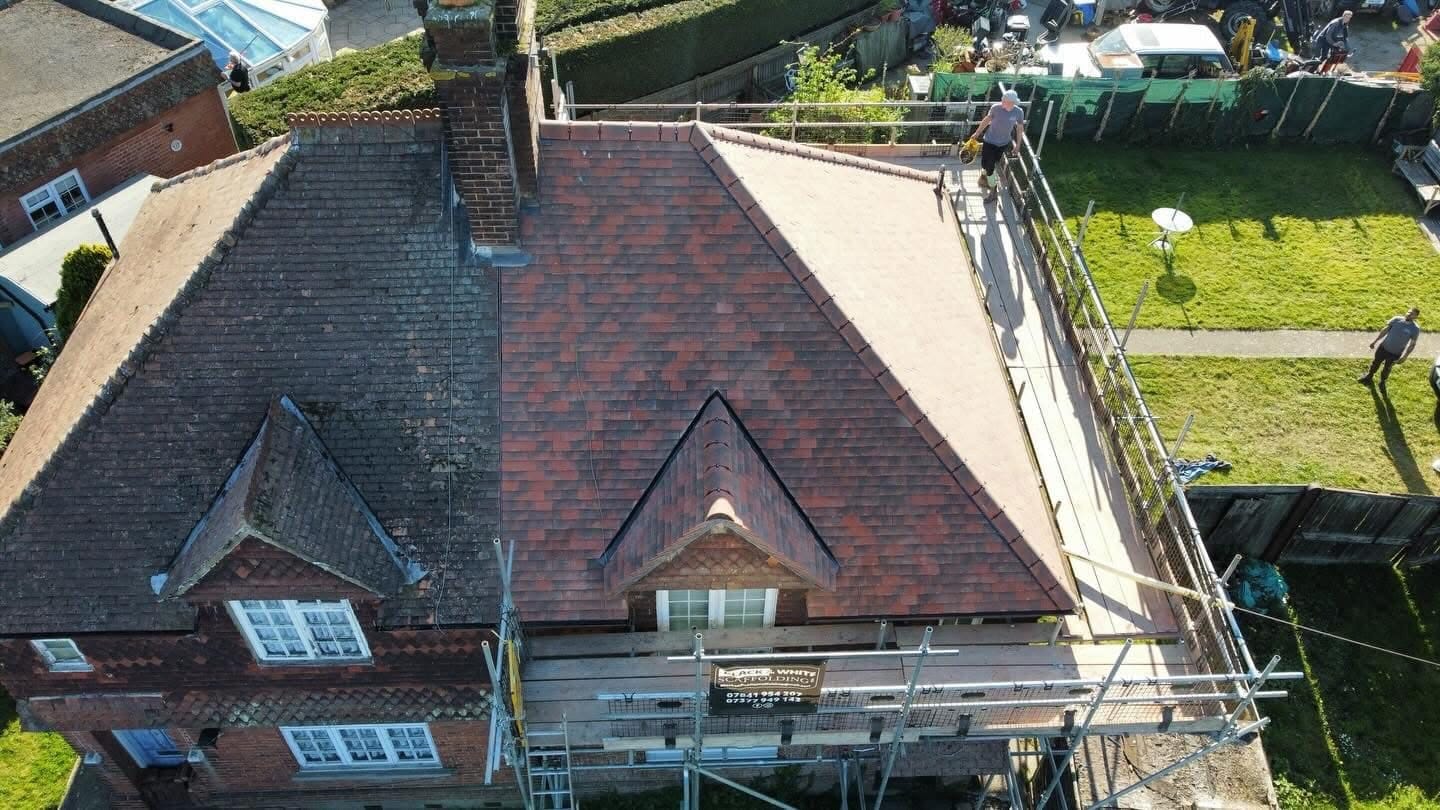 A completed roofing and building project by J P Building Services
