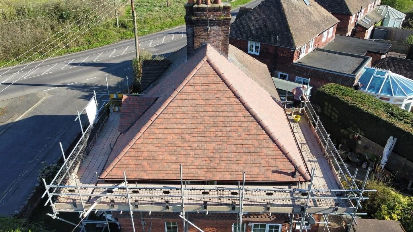 A completed roofing and building project by J P Building Services