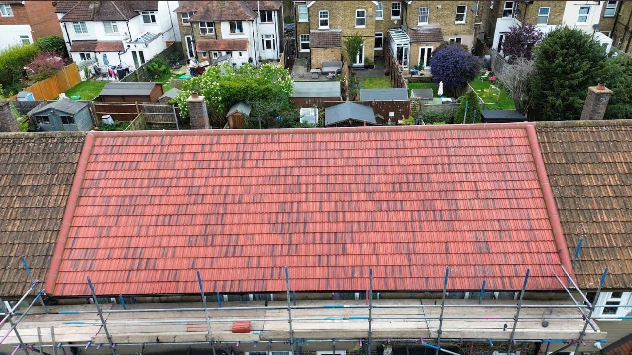 A completed roofing and building project by J P Building Services
