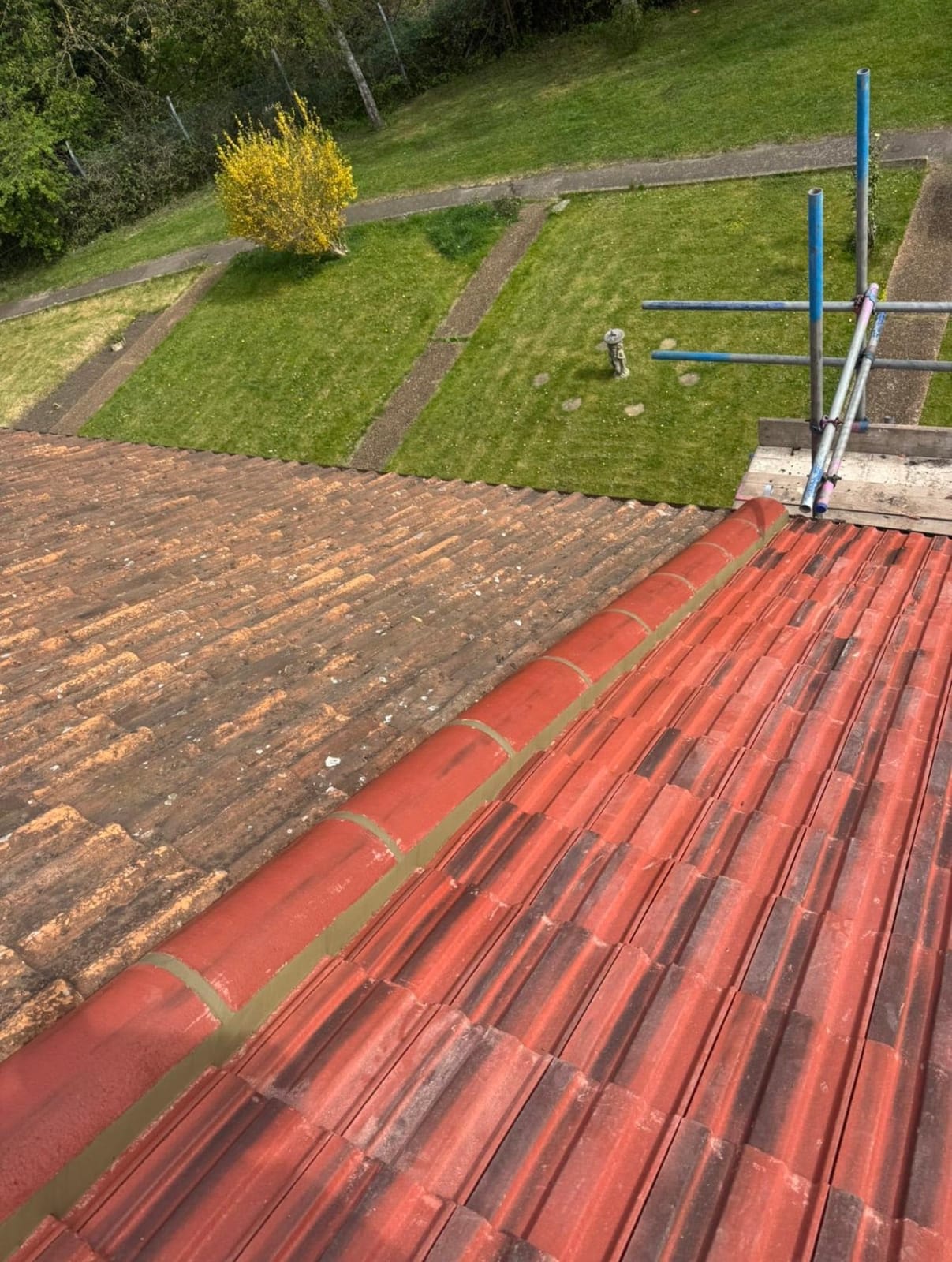 A completed roofing and building project by J P Building Services