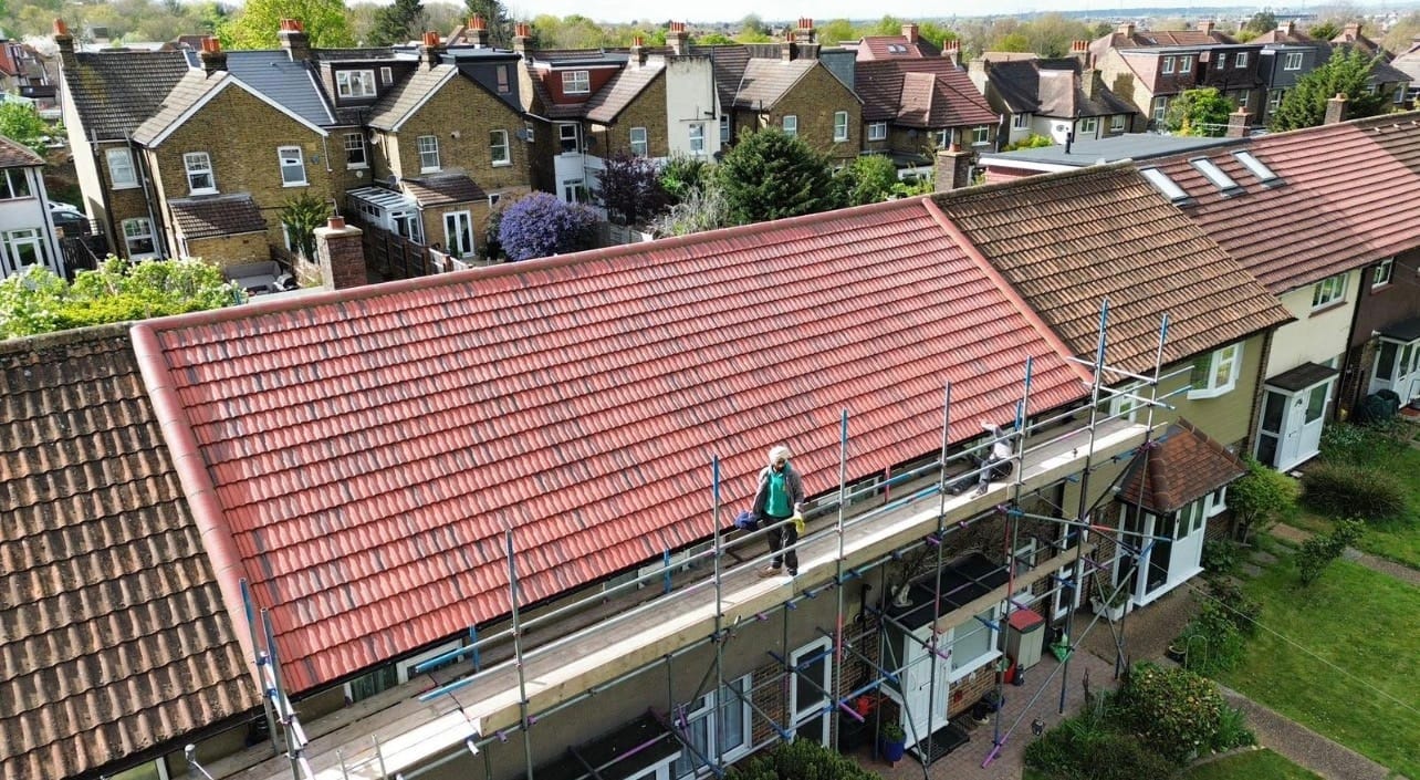 A completed roofing and building project by J P Building Services