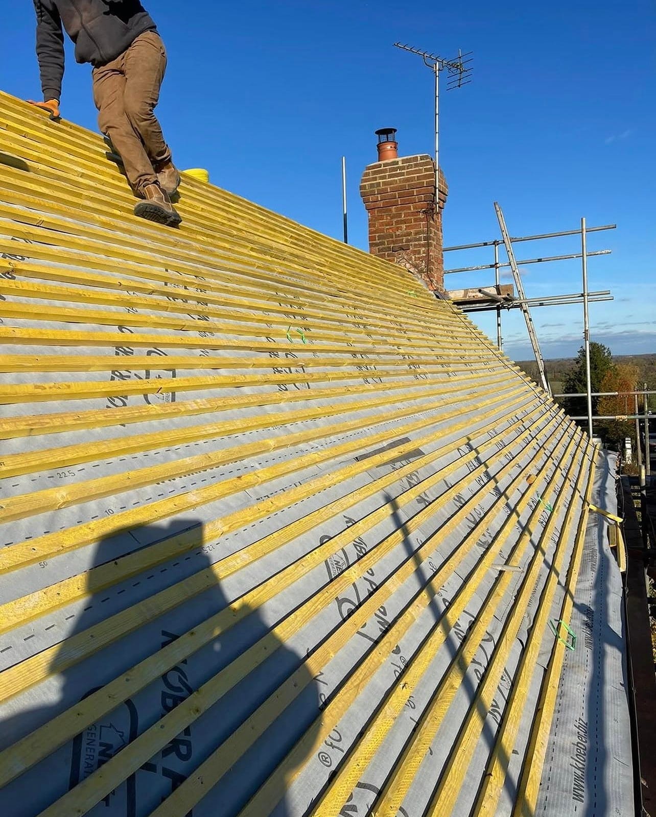 A completed roofing and building project by J P Building Services