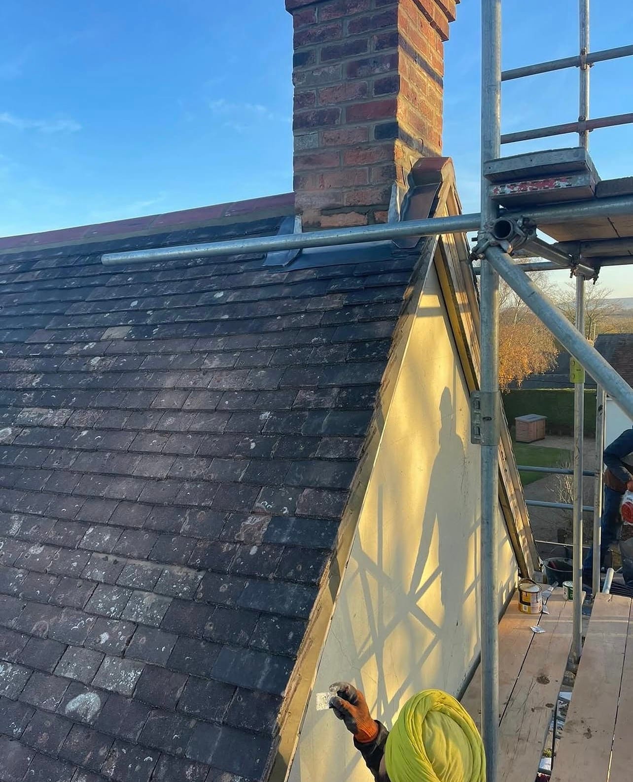 A completed roofing and building project by J P Building Services