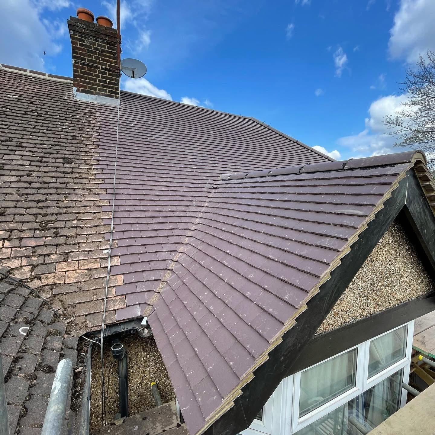 A completed roofing and building project by J P Building Services