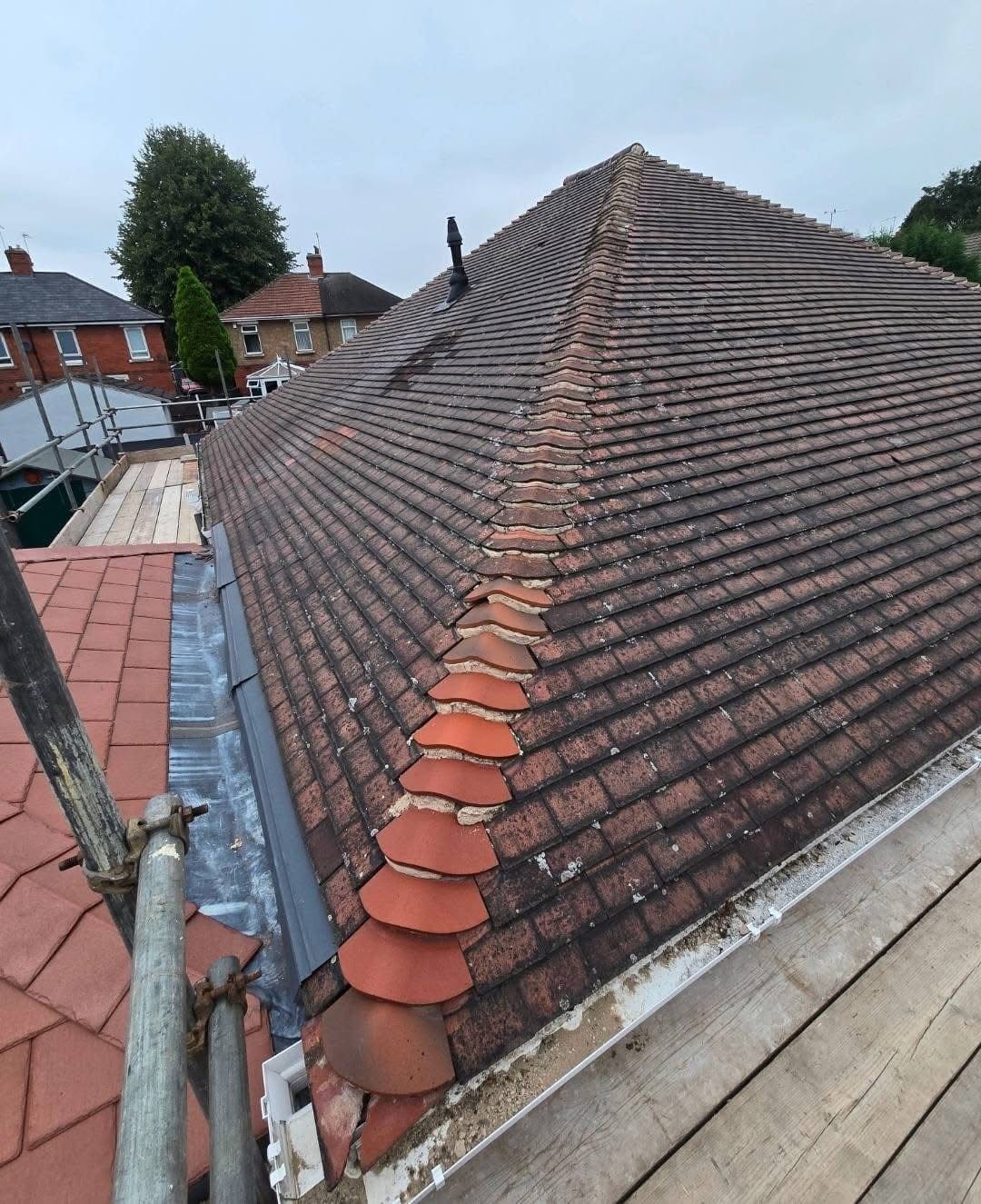 A completed roofing and building project by J P Building Services