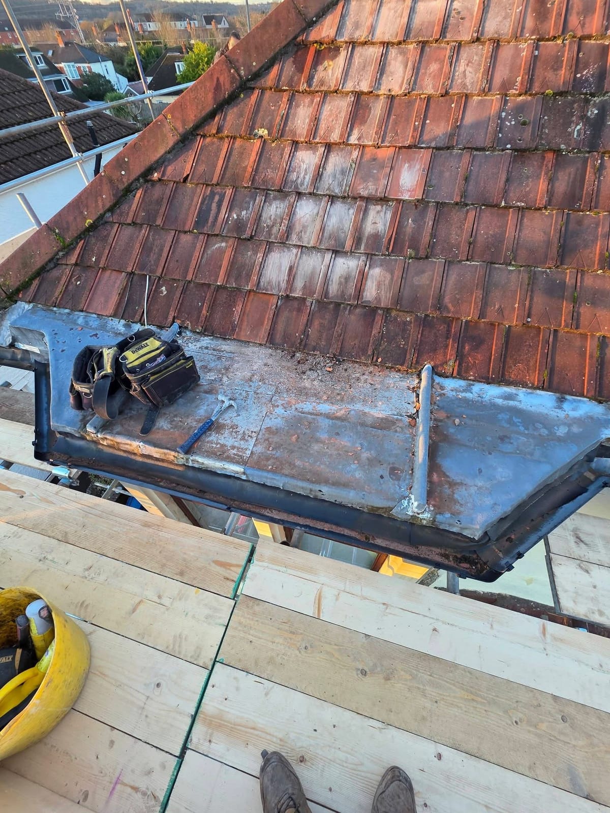 A completed roofing and building project by J P Building Services