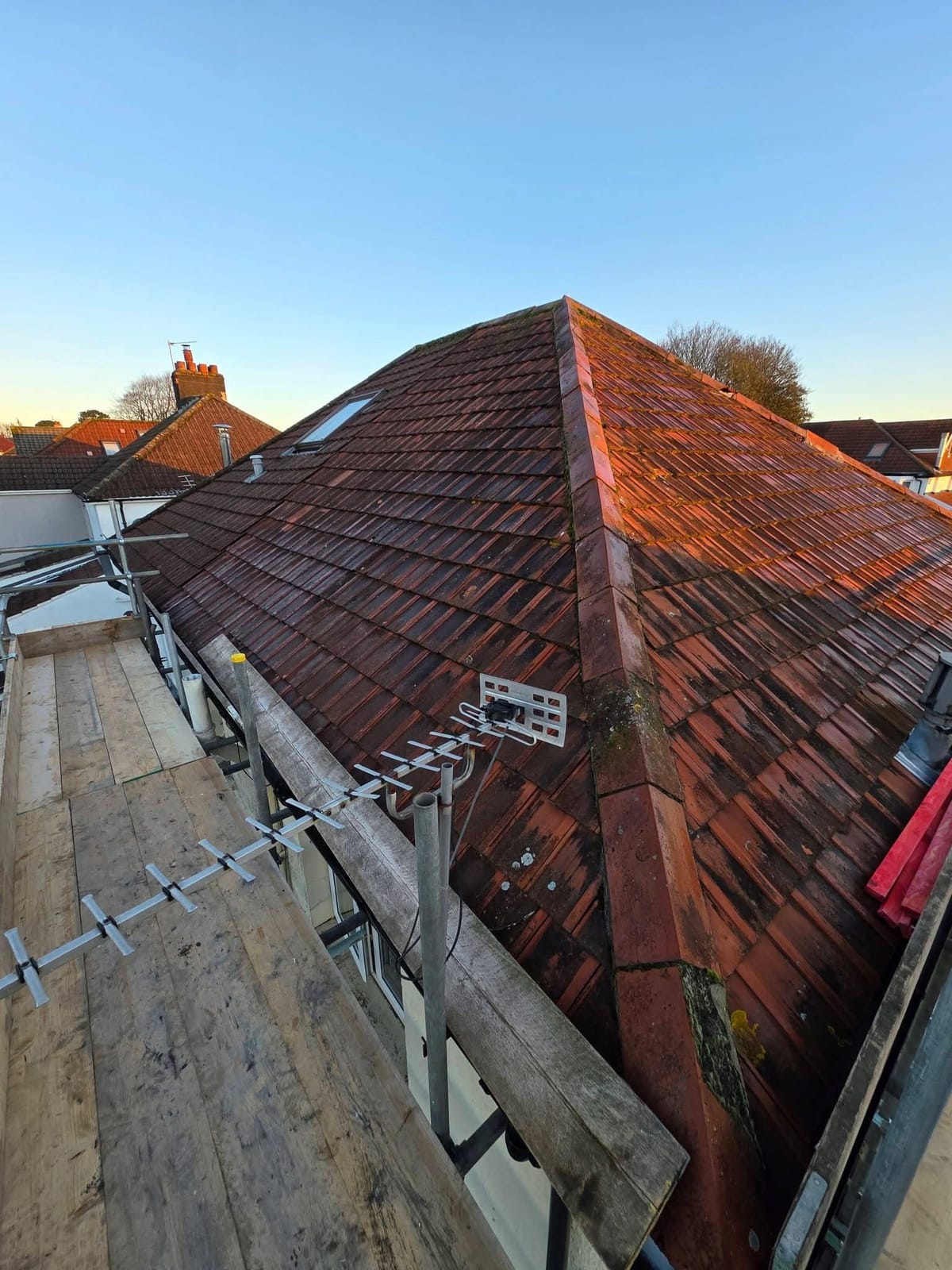 A completed roofing and building project by J P Building Services