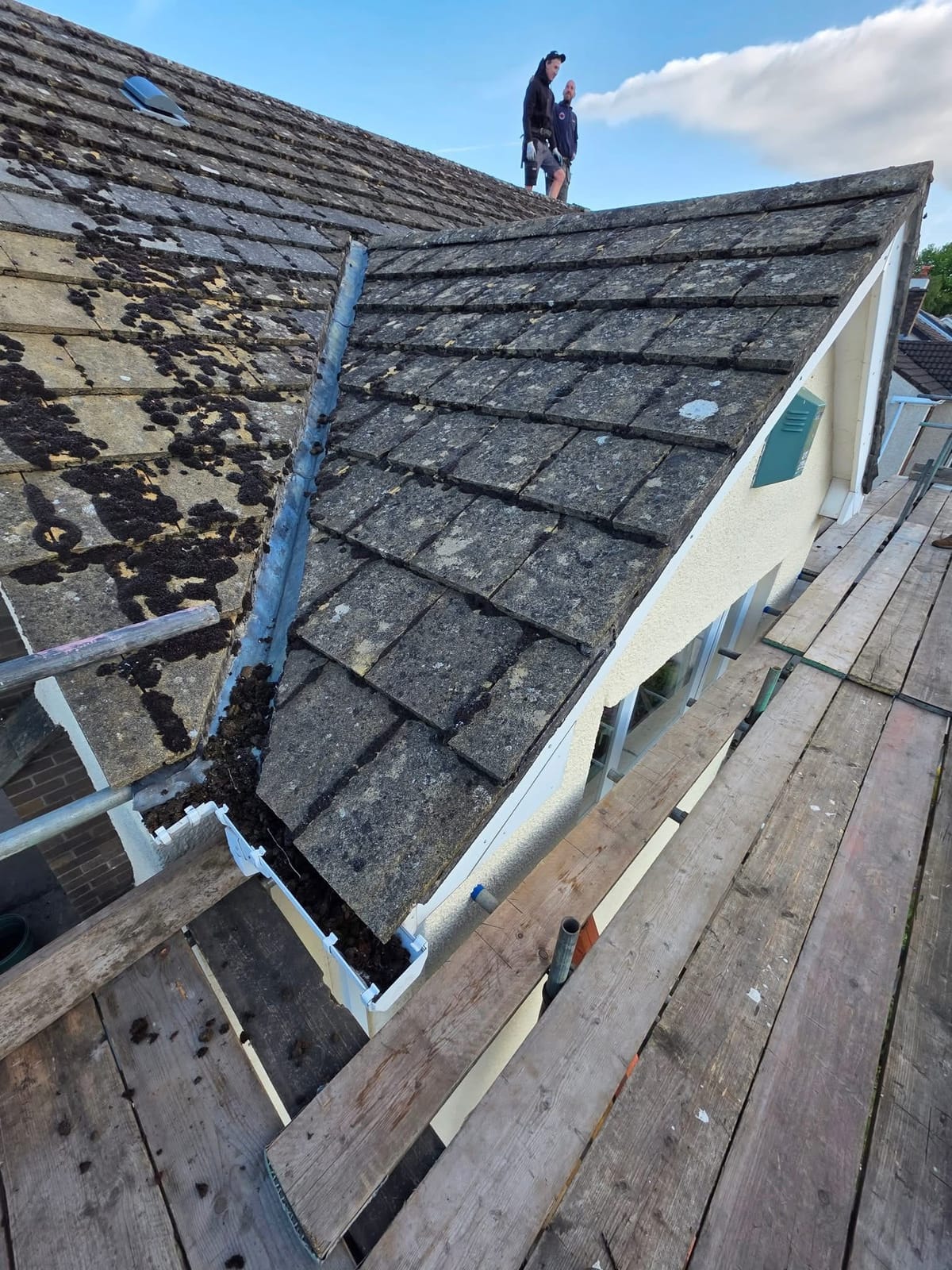 A completed roofing and building project by J P Building Services