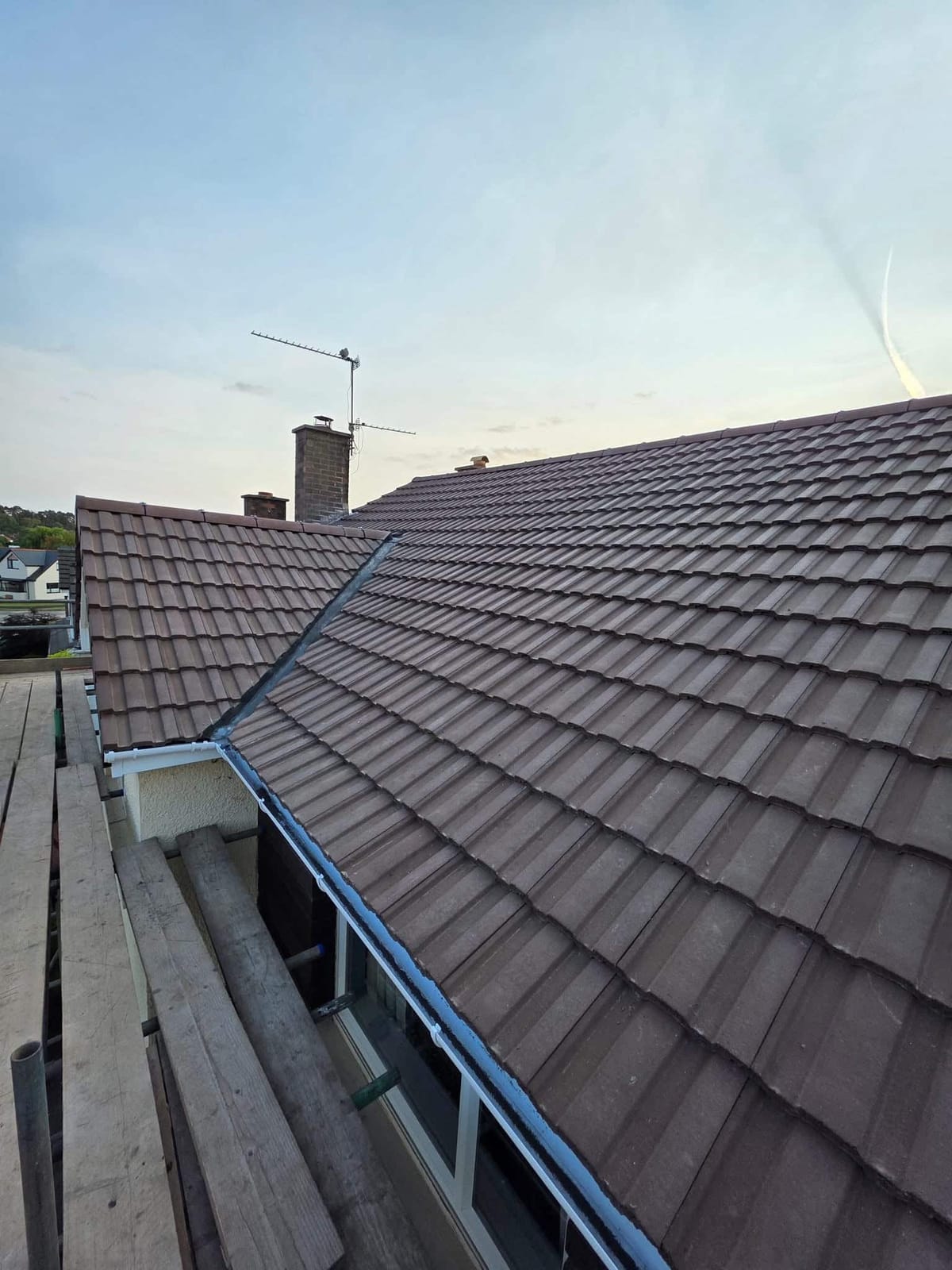 A completed roofing and building project by J P Building Services