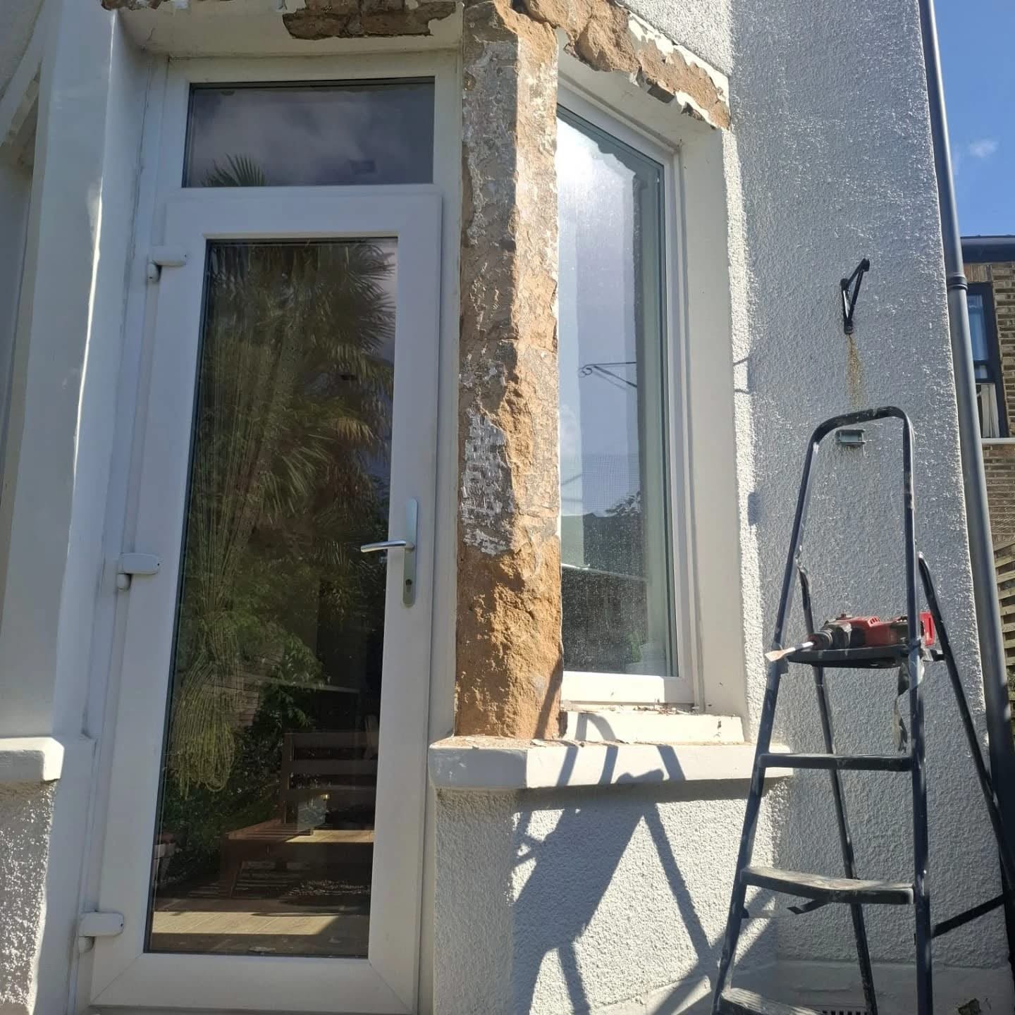 A completed uPVC porch and door by J P Building Services