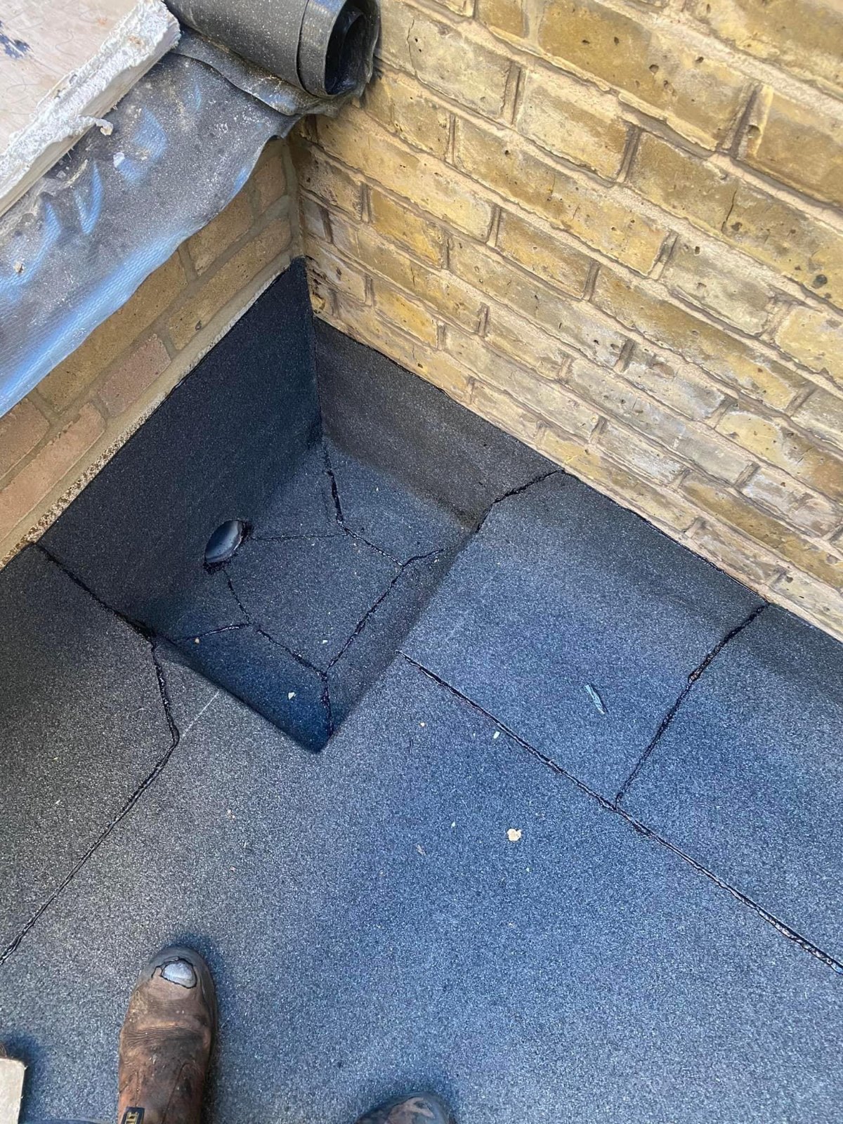A completed flat roof by J P Building Services