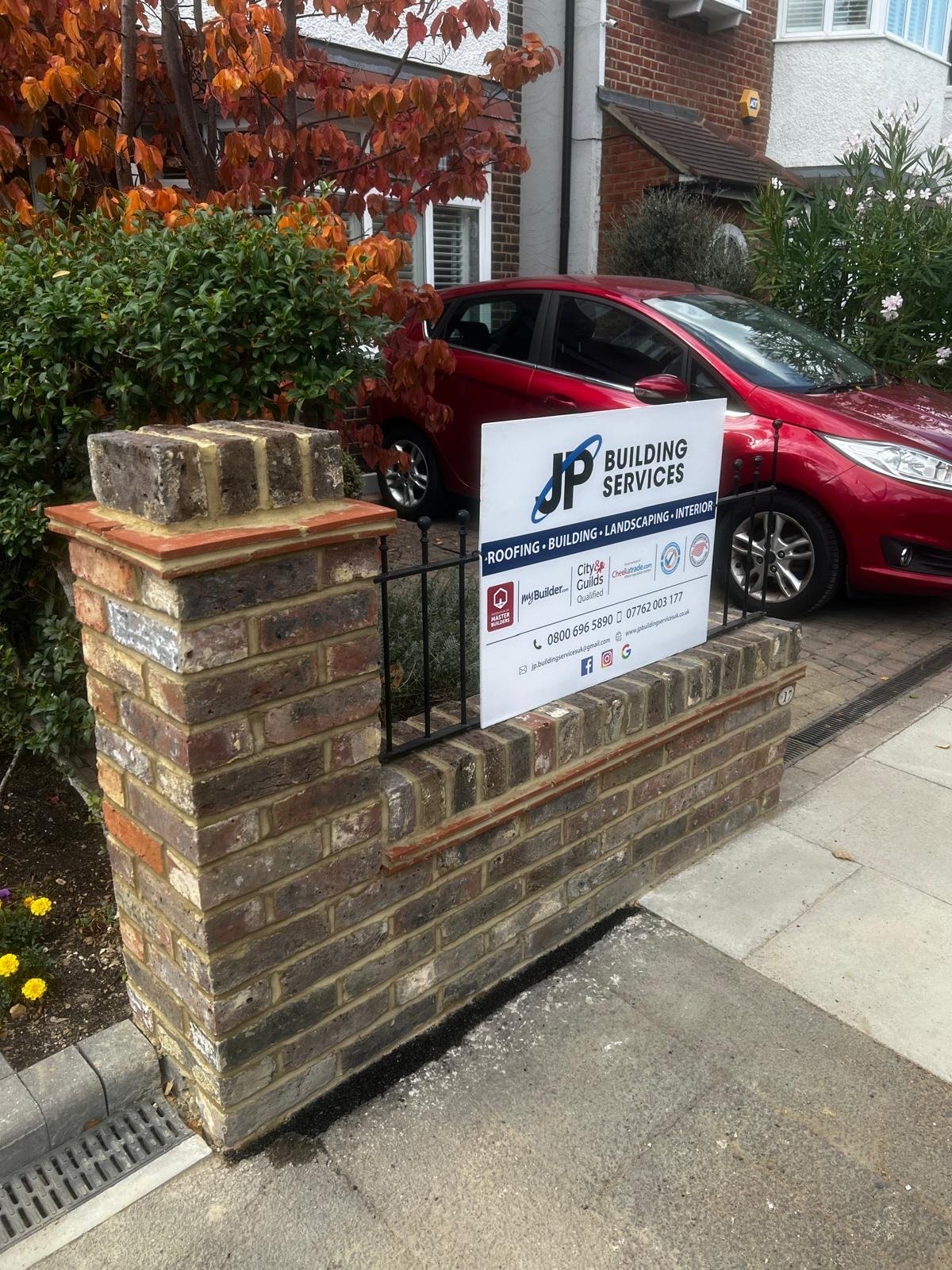 Completed brickwork and general building by J P Building Services